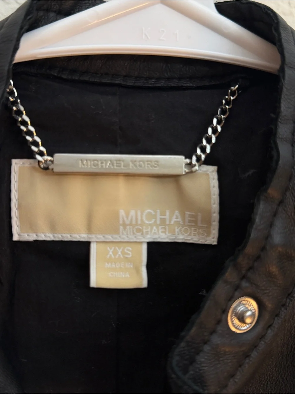 Michael Kors Black Quilted Leather Moto Jacket 100%lamb leather New WO Tag